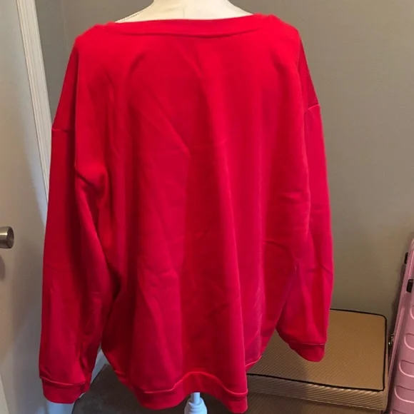 Red 'Merry Christmas' Sweatshirt - Picture 3 of 3